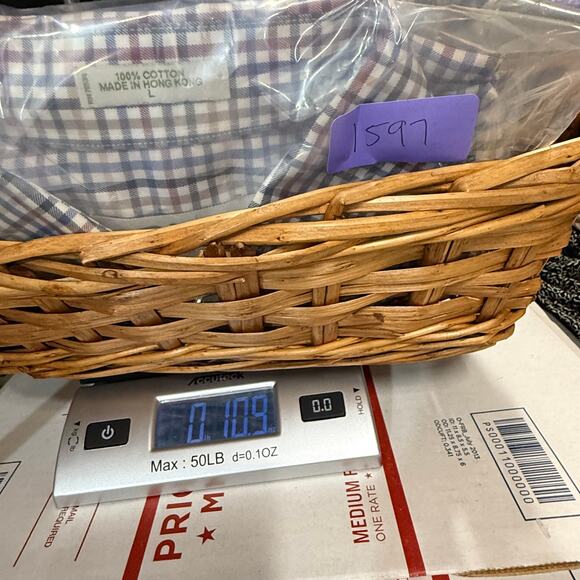 Orvis‎ L Check Button Down Shirt Colorful Plaid Long Sleeve Office Wedding Guest - Picture 10 of 10